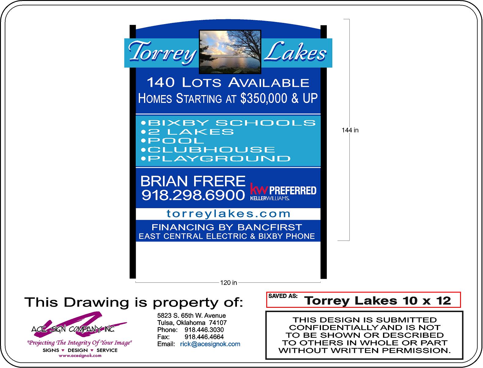 Torrey Lakes 10 x 12 blue